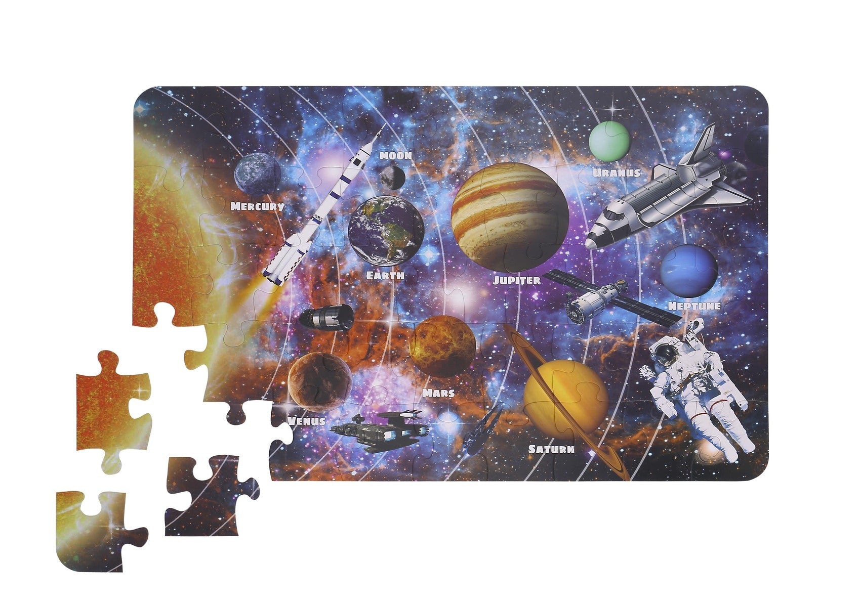 SOLAR SYSTEM JIGSAW FLOOR PUZZLE 46PCS - Bamboo Sprout